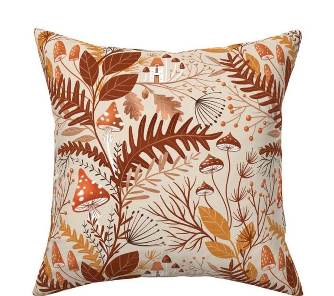 Rustic Plush Plush Velvet Rustic Woodland Forest Floral Throw Pillows - Etsy