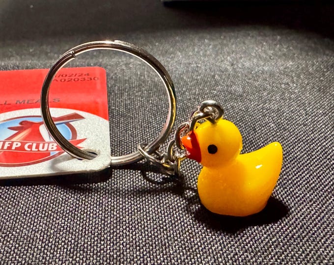 Featured listing image: Keychain - Yellow Rubber Ducky, Cruise Duck Hiding Accessory