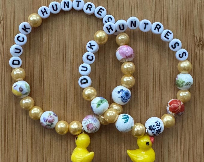 Duck Huntress Matching Bead Bracelets: Mom & Daughter Cruise Set