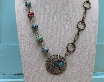 The Chains of Time Steampunk Necklace