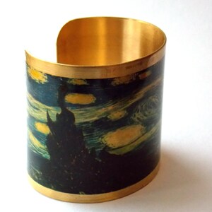 Starry Night Van Gogh cuff bracelet image 2