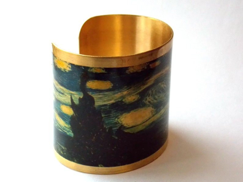 Starry Night Van Gogh cuff bracelet image 2