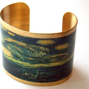 Starry Night Van Gogh cuff bracelet image 3