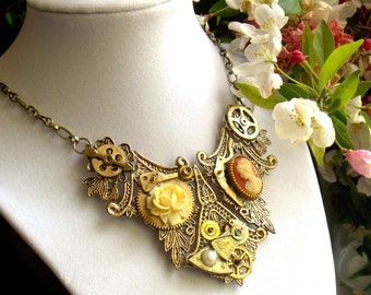 Victorian Steampunk Necklace "Memory"