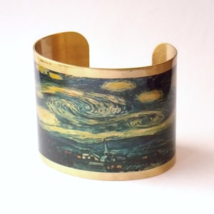 Starry Night Van Gogh cuff bracelet image 1