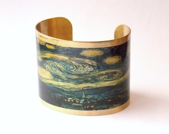 Starry Night Van Gogh cuff bracelet