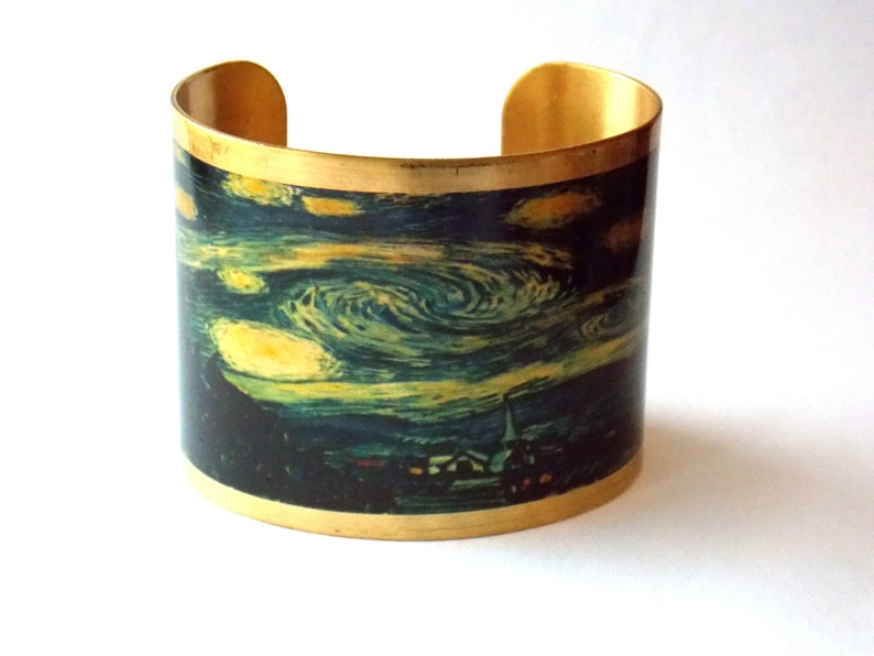Starry Night Van Gogh cuff bracelet image 4