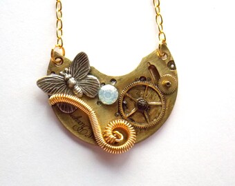 Steampunk Necklace "Steampunk Buttefly"