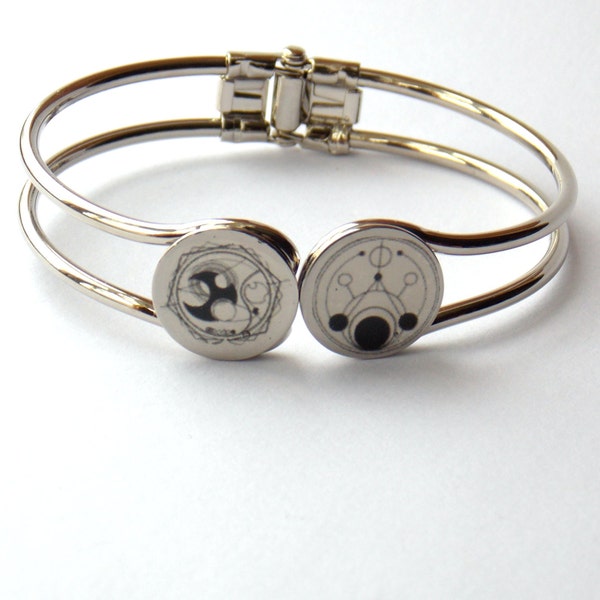 Doctor Who Gallifreyan Symbol Bracelet "TIME LORD"