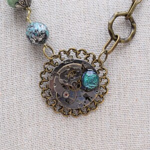 Le catene del tempo Steampunk Collana immagine 2