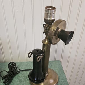 Antique Vintage Western Electric Candlestick Telephone Lamp Rustic Home Decor