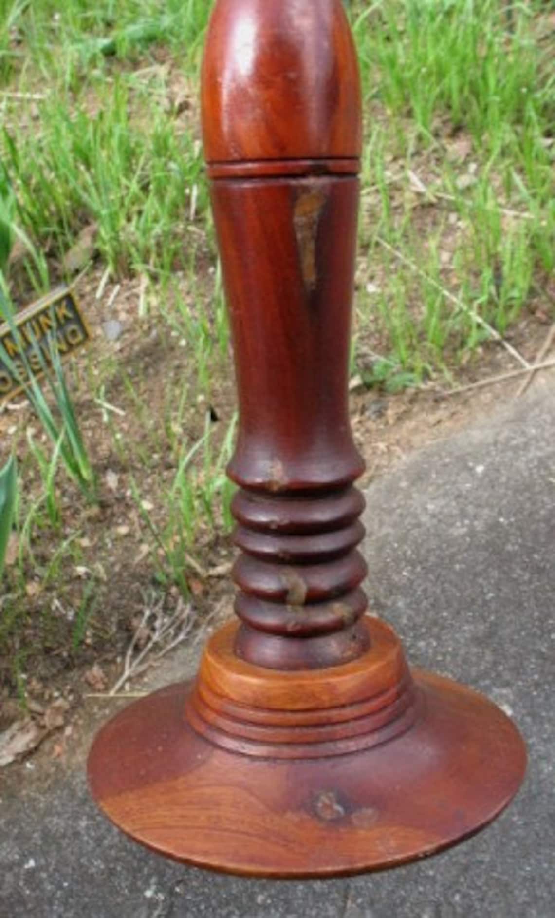 Vintage Wood Smoke stand Ashtray Stand Rustic Tobacco Etsy