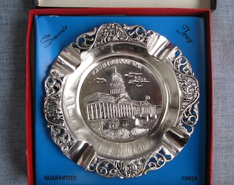 Vintage Souvenir Ashtray Washington D.C. U.S. Capitol Original Box Unused