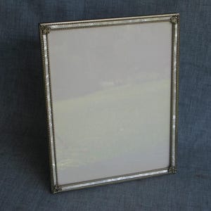 Vintage Picture Frame Easel Back Gold Tone with Pearl Inlay Mid Century 8 x 10 Photo Size