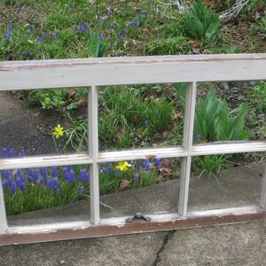 Vintage Window 6 Pane Sash Picture Frame Wall Decor Pinterest Rustic Salvage Home Decor all Glass intact