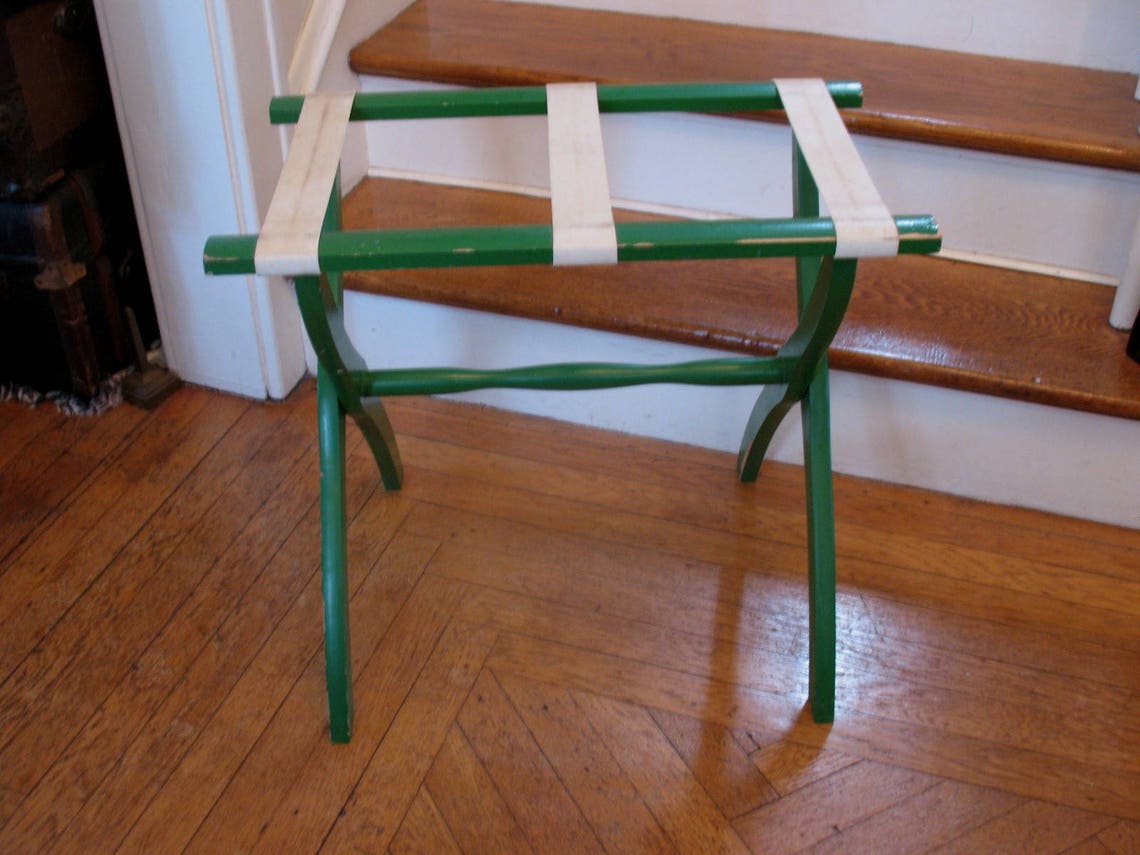Vintage Scheibe Folding Luggage Rack Stand Bed & Breakfast Etsy