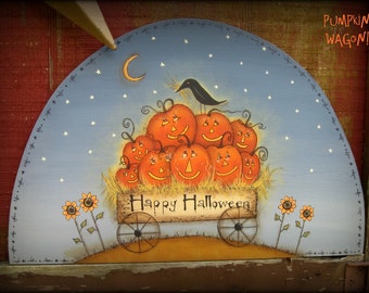 E PATTERN - Pumpkin Wagon - - Designed by Terrye French and Painted by Me, Sharon B. - FAAP