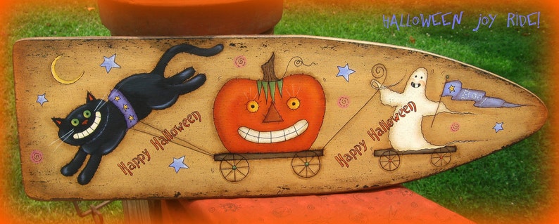 E PATTERN Halloween Joy Ride Designed & Painted by Me, Sharon B. Fun design image 2