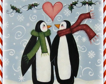 E PATTERN - Lovin' Penguins - New Winter Design for 2011 - From Terrye French, Painted By Me