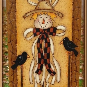 E PATTERN Raffia Scarecrow Good thru all of Fall Designed by Rhonda Bowers and Painted by Me, Sharon B FAAP image 4