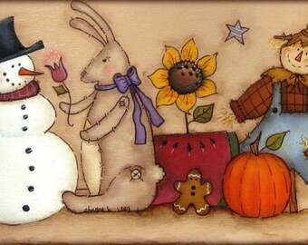 E PATTERN - 4 Seasons Banner - Designed by Terrye French, Painted by Me, Sharon Bond - FAAP