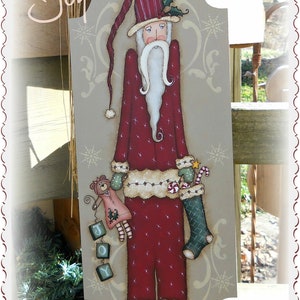 E PATTERN - Santa Joy - Olde Thyme Santa & Teddy Bear - New design - Terrye French and Sharon Bond