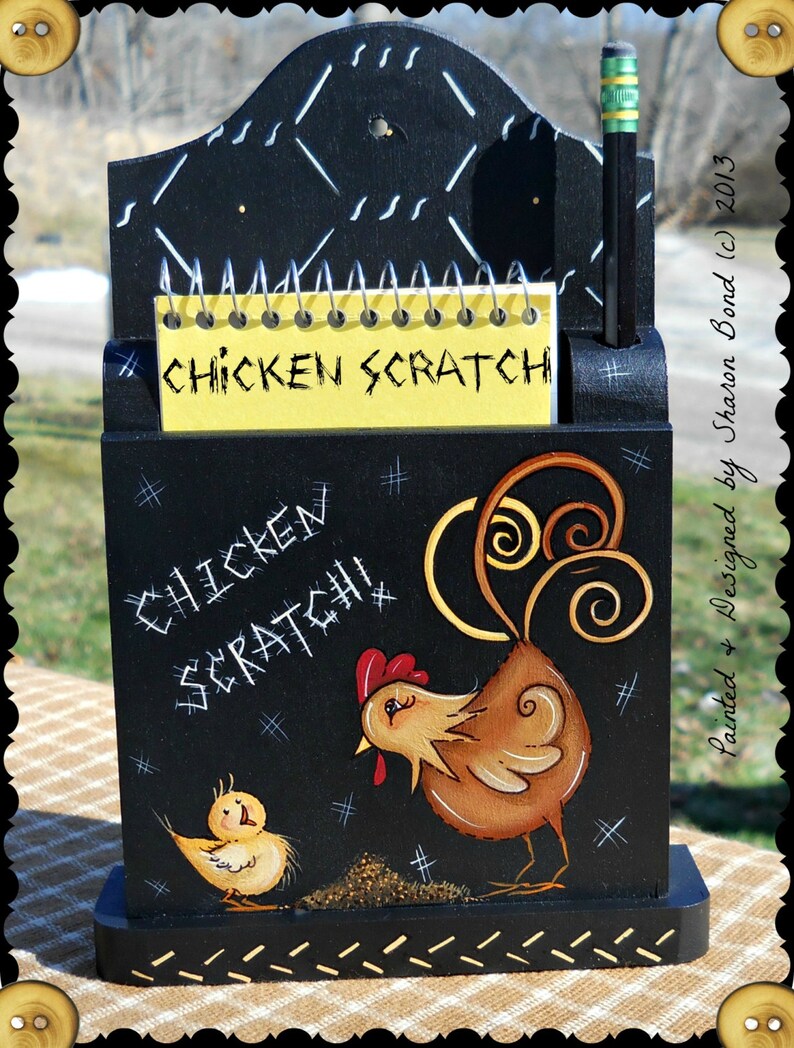 E PATTERN - Chicken Scratch - New - Cute Year Round Design - by Sharon ...