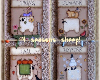 E PATTERN - 4 Seasons Sheep - Designed by Terrye French - Painted by Me