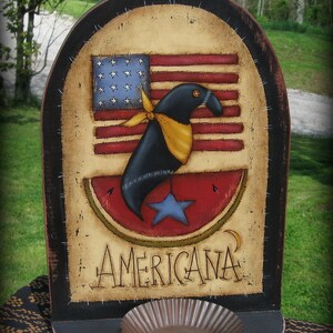 E PATTERN - Americana Crow - Design by Terrye French, Painted by Me