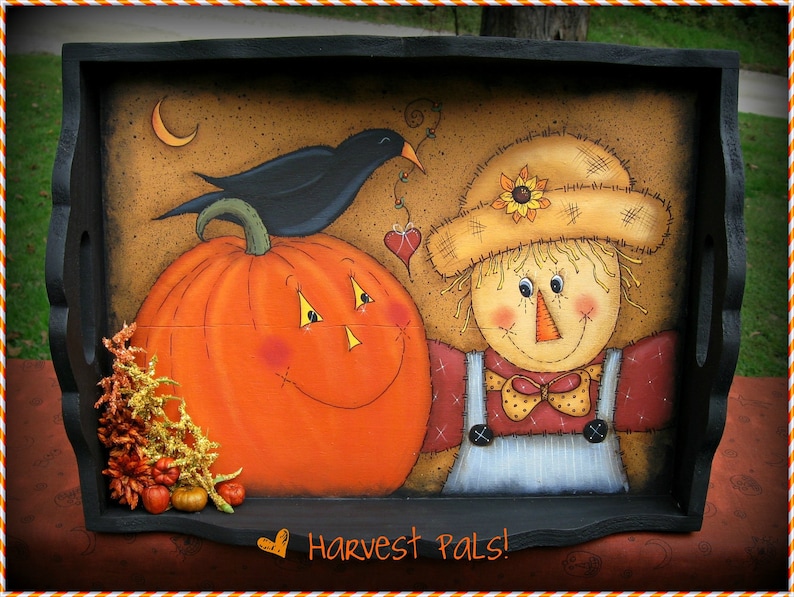 E PATTERN Sweet Harvest Pals NEW Fall design by Terrye French Painted by Sharon Bond FAAP image 1