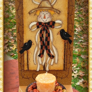 E PATTERN Raffia Scarecrow Good thru all of Fall Designed by Rhonda Bowers and Painted by Me, Sharon B FAAP image 3