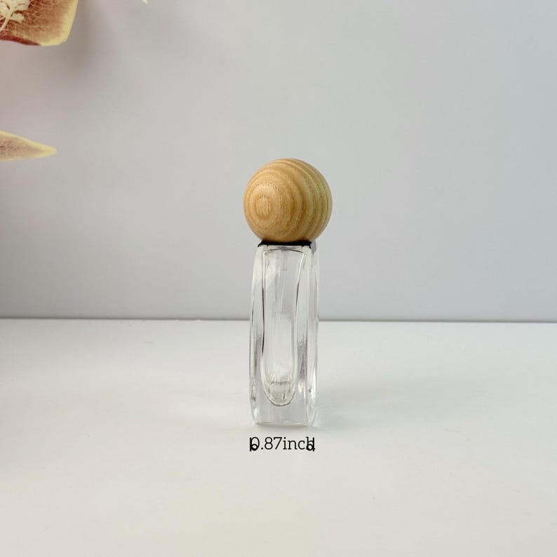 30ml Elegant Transparent Glass Spray Set Refillable Perfume Atomizer, Aromatherapy Bottle Sustainable Skincare Packaging with Vintage Charm image 3
