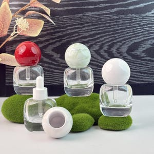 30ML Refillable Perfume Oil Packaging, High-end Clear Glass Dropper Bottle with Plastic Lid, Leak-proof Tincture Bottles for Crafts & Beauty