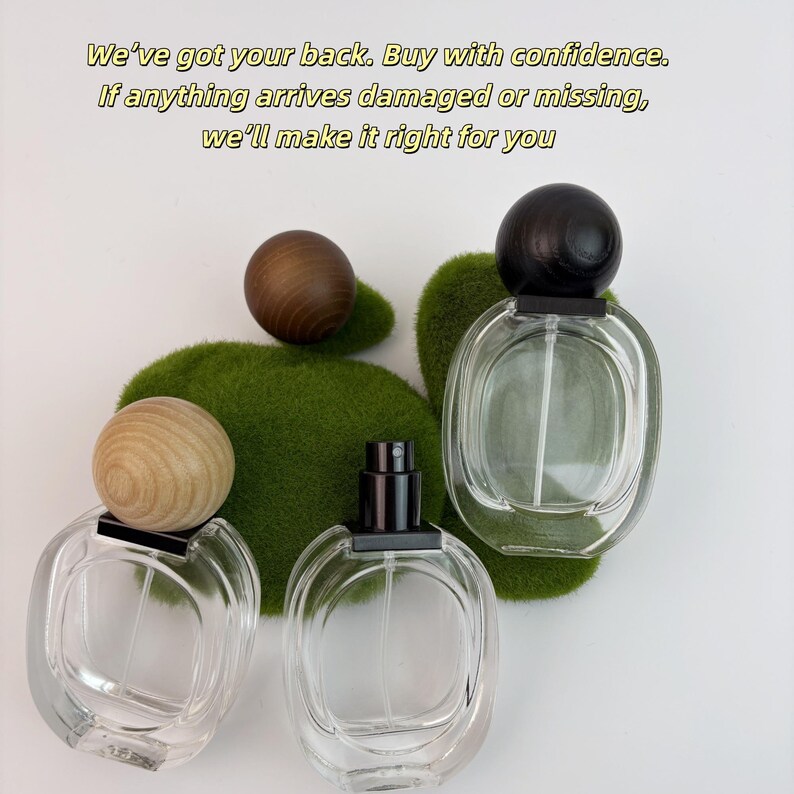 30ml Elegant Transparent Glass Spray Set Refillable Perfume Atomizer, Aromatherapy Bottle Sustainable Skincare Packaging with Vintage Charm image 5
