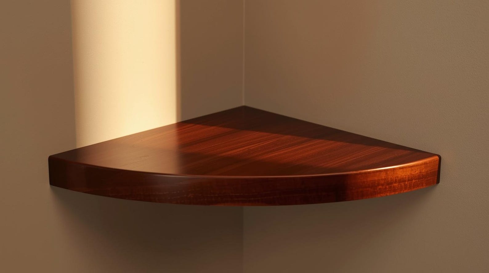 Shelf Rounded Edges Rounded Corner Wall Shelf – Floating Shelf for Plants, Candles, Keys ...