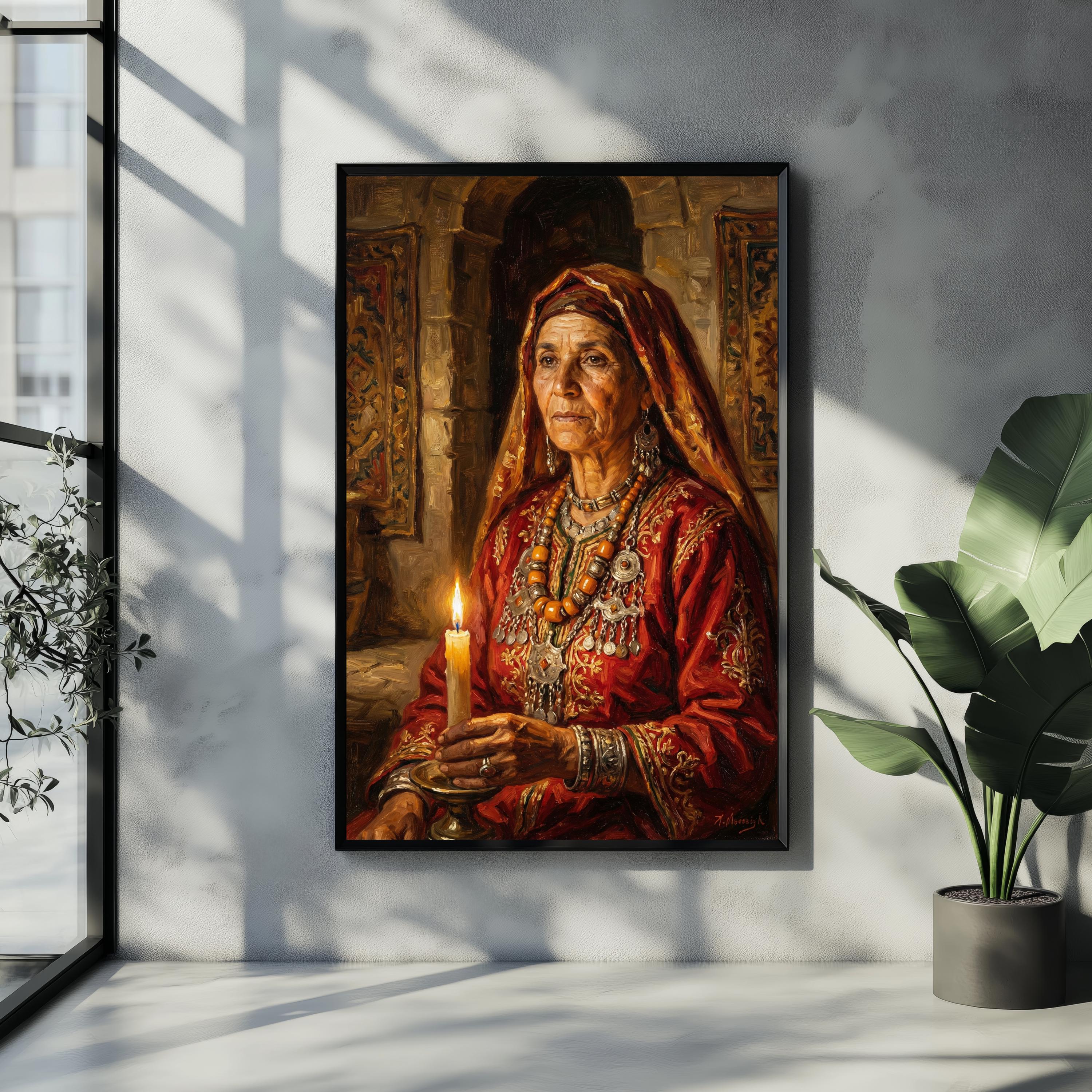 IMAZIGHEN 油絵アート Amazigh Wall Art - Etsy