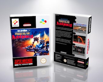 Reproducción de la portada de Super Probotector para SNES PAL (inserción UGC personalizada)