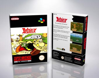 Asterix SNES PAL Reproduction Cover Art - Custom UGC Insert