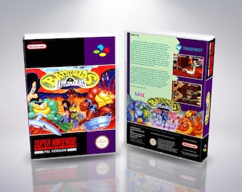 Battletoads In Battlemaniacs SNES PAL Reproduction Cover Art - Custom UGC Insert