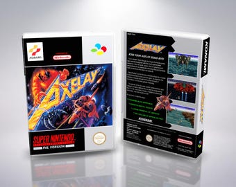 Axelay SNES PAL Reproduction Cover Art - Custom UGC Insert
