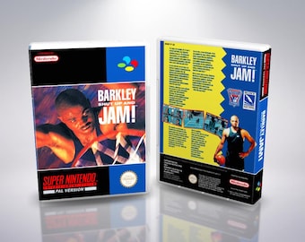 Barkley Shut Up And Jam SNES PAL Reproduction Cover Art - Custom UGC Insert