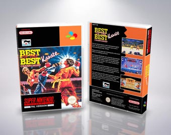 Best Of The Best Karate SNES PAL Reproduction Cover Art - UGC Insert