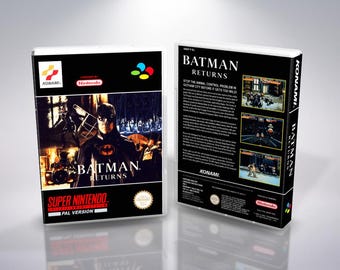 Batman Returns SNES PAL Reproduction Cover Art - Custom UGC Insert