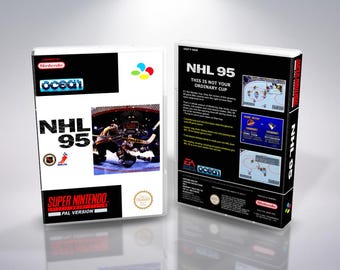 Nhl 95 SNES PAL Reproduction Cover Art - Custom UGC Insert