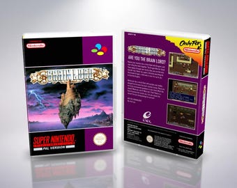 Brainlord SNES PAL Reproduction Cover Art - Custom UGC Insert
