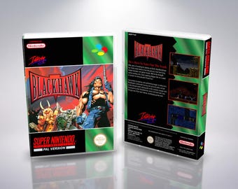 Blackhawk SNES PAL Reproduction Cover Art - Custom UGC Insert