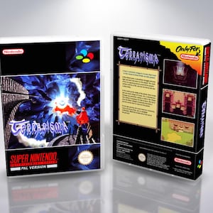 Terranigma SNES PAL Reprodukcja okładki - niestandardowa wkładka UGC
