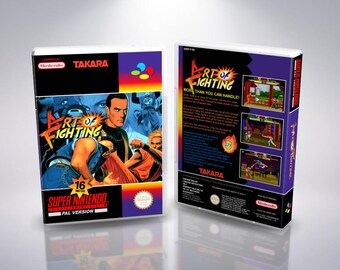 Art Of Fighting SNES PAL Reproduction Cover Art - Custom UGC Insert