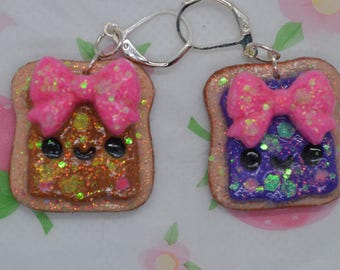 PB&J grape earrings