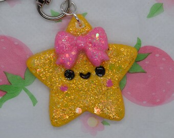 Kawaii yellow star charm